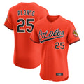 Friene B.Orioles #25 Pete Alonso Player Orange Limited Elite Home Game Stitched Jerseys