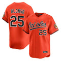 Friene B.Orioles #25 Pete Alonso Player Orange Limited Home Game Stitched Jerseys