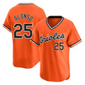 Friene B.Orioles #25 Pete Alonso Player Orange T-shirt Limited Home Game Stitched Jerseys