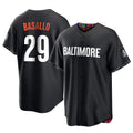 Friene B.Orioles #29 Samuel Basallo Player Black City Connect Home Game Stitched Jerseys
