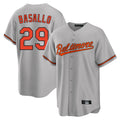 Friene B.Orioles #29 Samuel Basallo Player Gray Home Game Stitched Jerseys