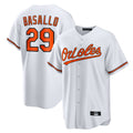 Friene B.Orioles #29 Samuel Basallo Player White Home Game Stitched Jerseys