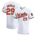 Friene B.Orioles #29 Samuel Basallo Player White Limited Elite Home Game Stitched Jerseys