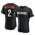 Friene B.Orioles #2 Gunnar Henderson Player Black City Connect Limited Elite Home Game Stitched Jerseys