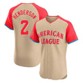 Friene B.Orioles #2 Gunnar Henderson Player Cream American League All-Star Limited Elite Home Game Stitched Jerseys