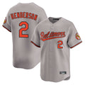 Friene B.Orioles #2 Gunnar Henderson Player Gray Limited Home Game Stitched Jerseys