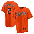 Friene B.Orioles #2 Gunnar Henderson Player Orange Home Game Stitched Jerseys