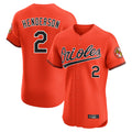 Friene B.Orioles #2 Gunnar Henderson Player Orange Limited Elite Home Game Stitched Jerseys