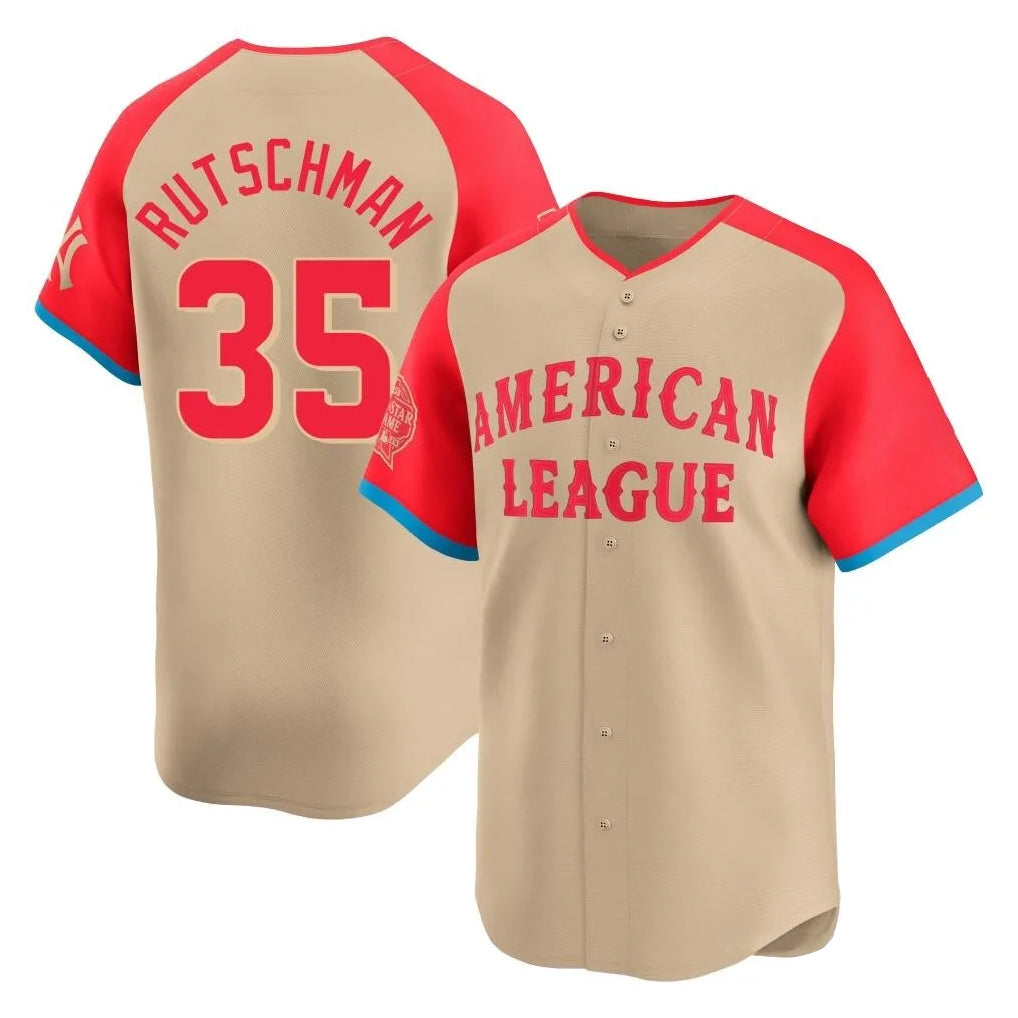 Friene B.Orioles #35 Adley Rutschman Player Cream American League All-Star Limited Home Game Stitched Jerseys