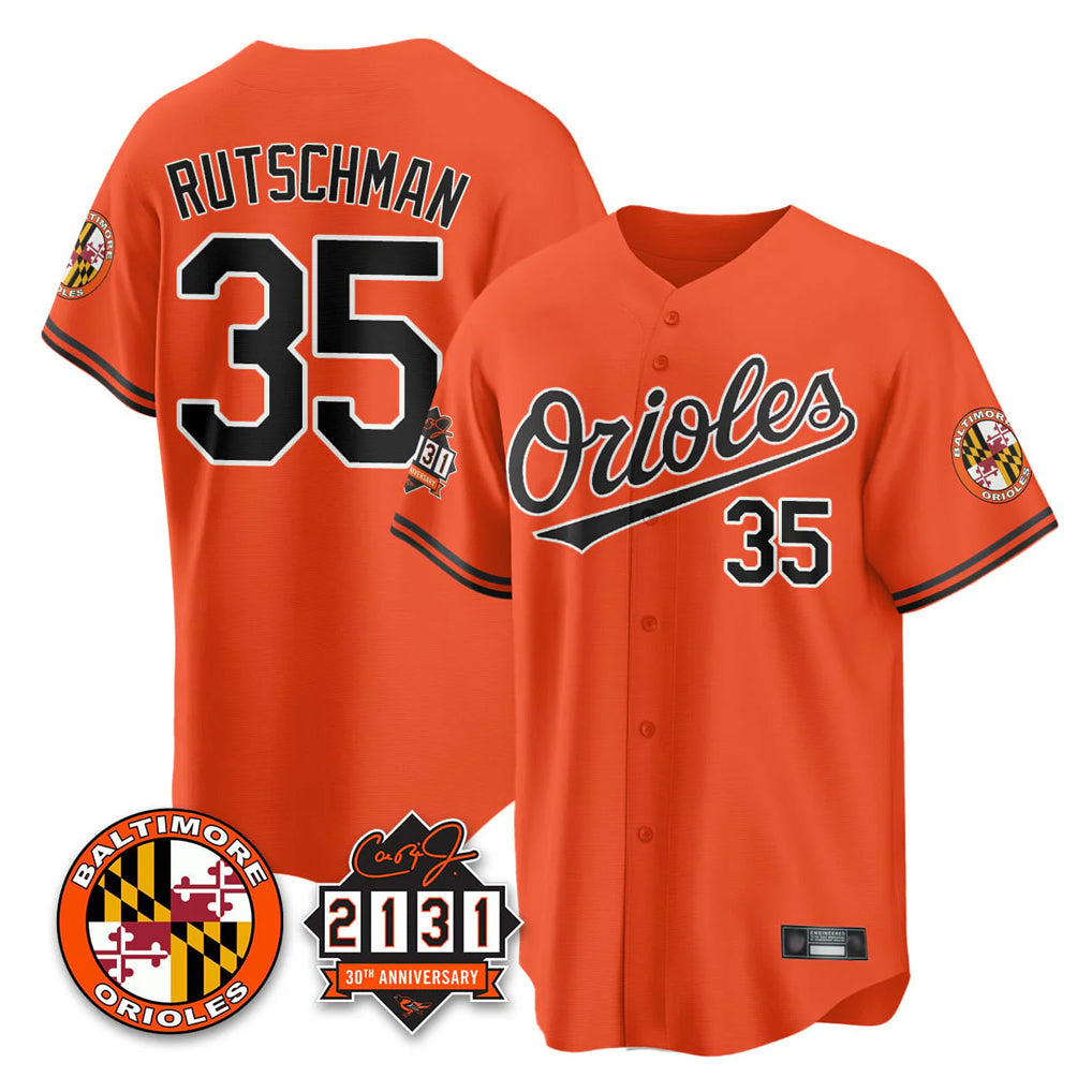 Friene B.Orioles #35 Adley Rutschman Player Gray Home Game Stitched Jerseys