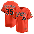 Friene B.Orioles #35 Adley Rutschman Player Orange Limited Home Game Stitched Jerseys