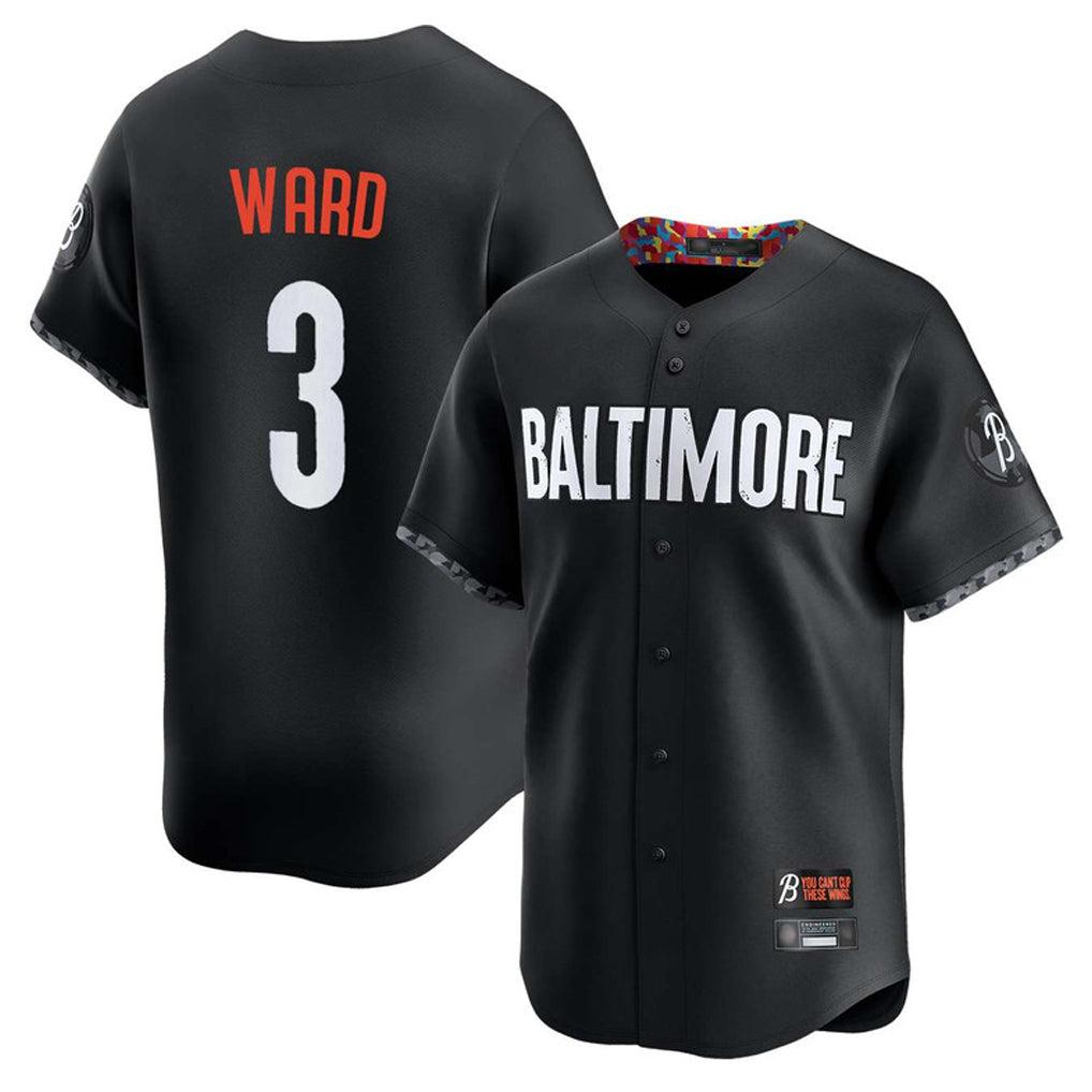Friene B.Orioles #3 Taylor Ward Player Black City Connect Limited Home Game Stitched Jerseys