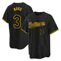Friene B.Orioles #3 Taylor Ward Player Black Snake Skin City Home Game Stitched Jerseys