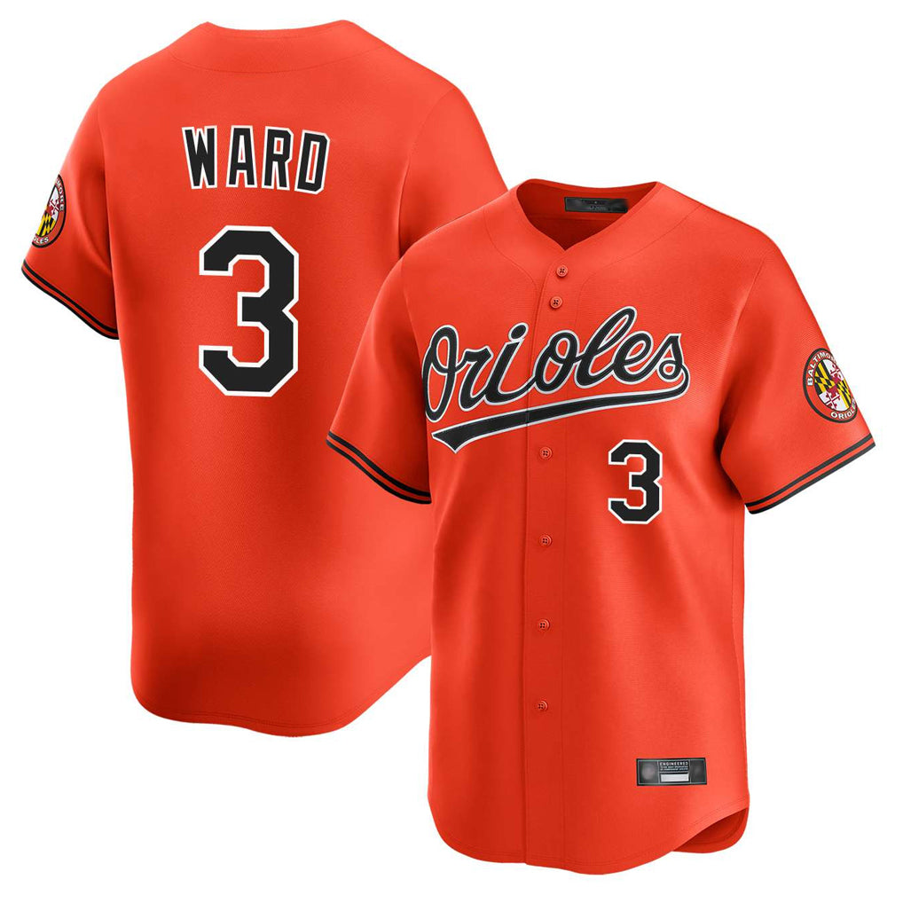 Friene B.Orioles #3 Taylor Ward Player Orange Limited Home Game Stitched Jerseys