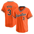 Friene B.Orioles #3 Taylor Ward Player Orange T-shirt Limited Home Game Stitched Jerseys