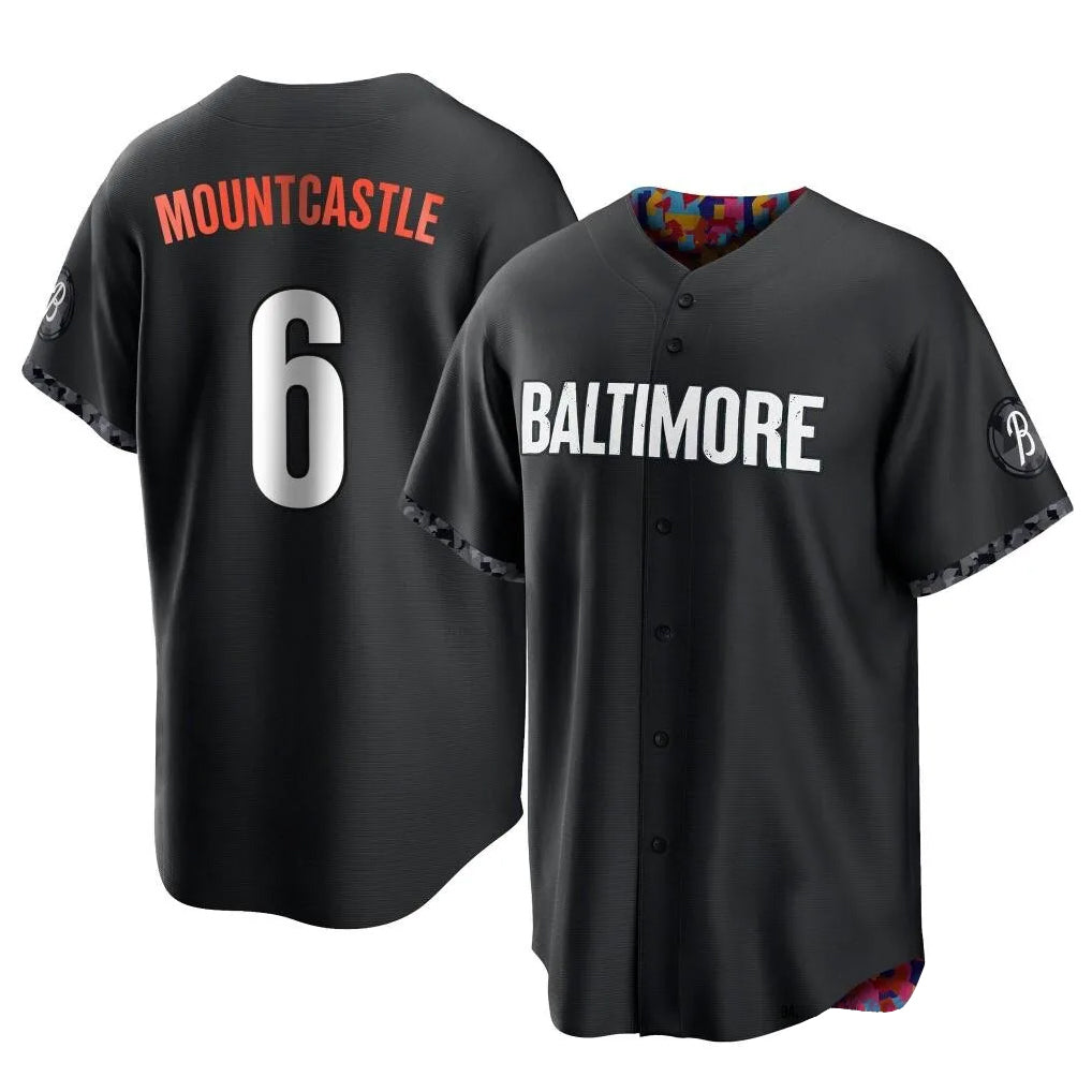 Friene B.Orioles #6 Ryan Mountcastle Player Black City Connect Home Game Stitched Jerseys