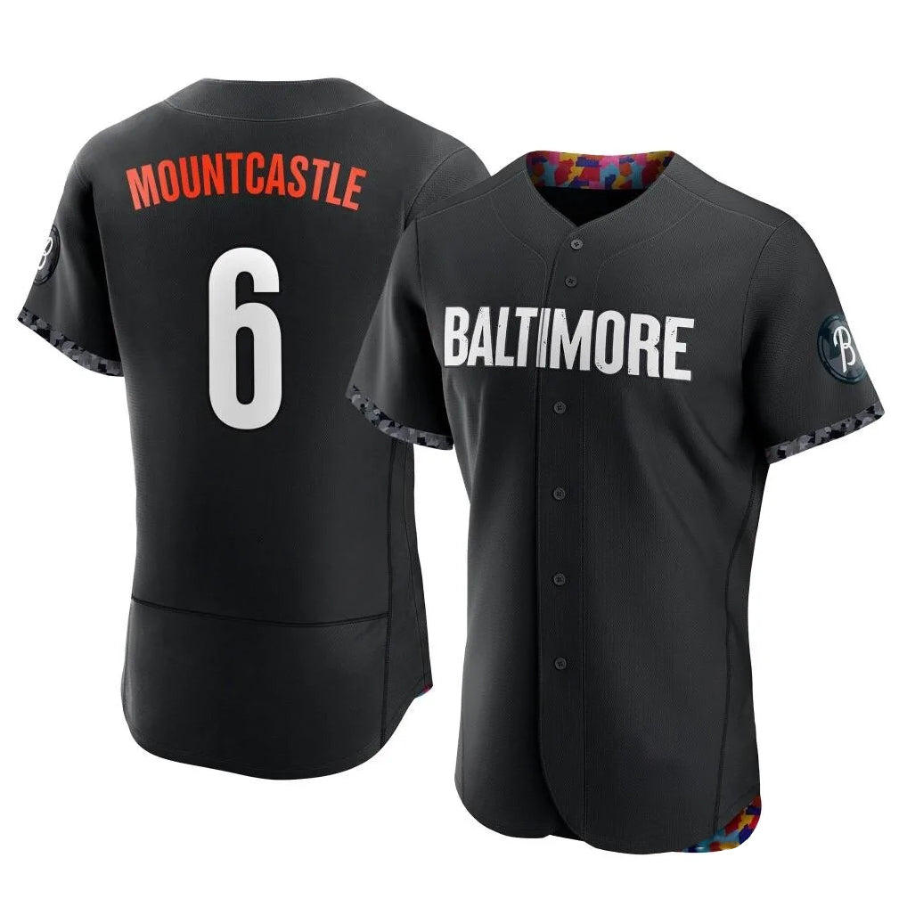 Friene B.Orioles #6 Ryan Mountcastle Player Black City Connect Limited Elite Home Game Stitched Jerseys