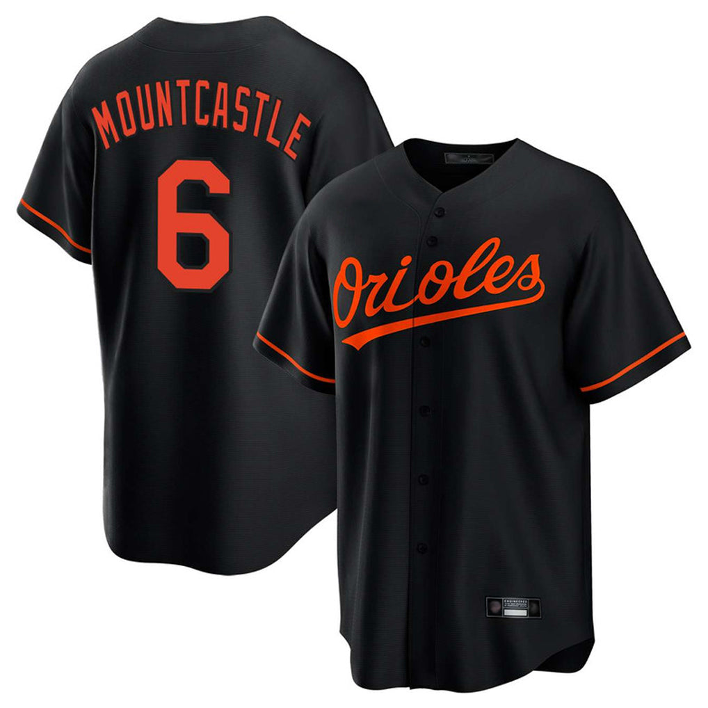 Friene B.Orioles #6 Ryan Mountcastle Player Black Home Game Stitched Jerseys