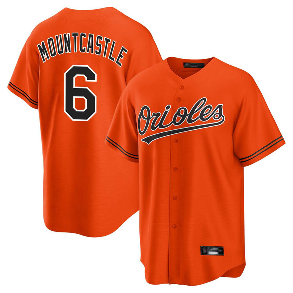 Friene B.Orioles #6 Ryan Mountcastle Player Orange Home Game Stitched Jerseys
