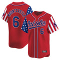 Friene B.Orioles #6 Ryan Mountcastle Player Red Independence Day Vapor Premier Limited Home Game Stitched Jerseys