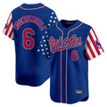 Friene B.Orioles #6 Ryan Mountcastle Player Royal Independence Day Vapor Premier Limited Home Game Stitched Jerseys