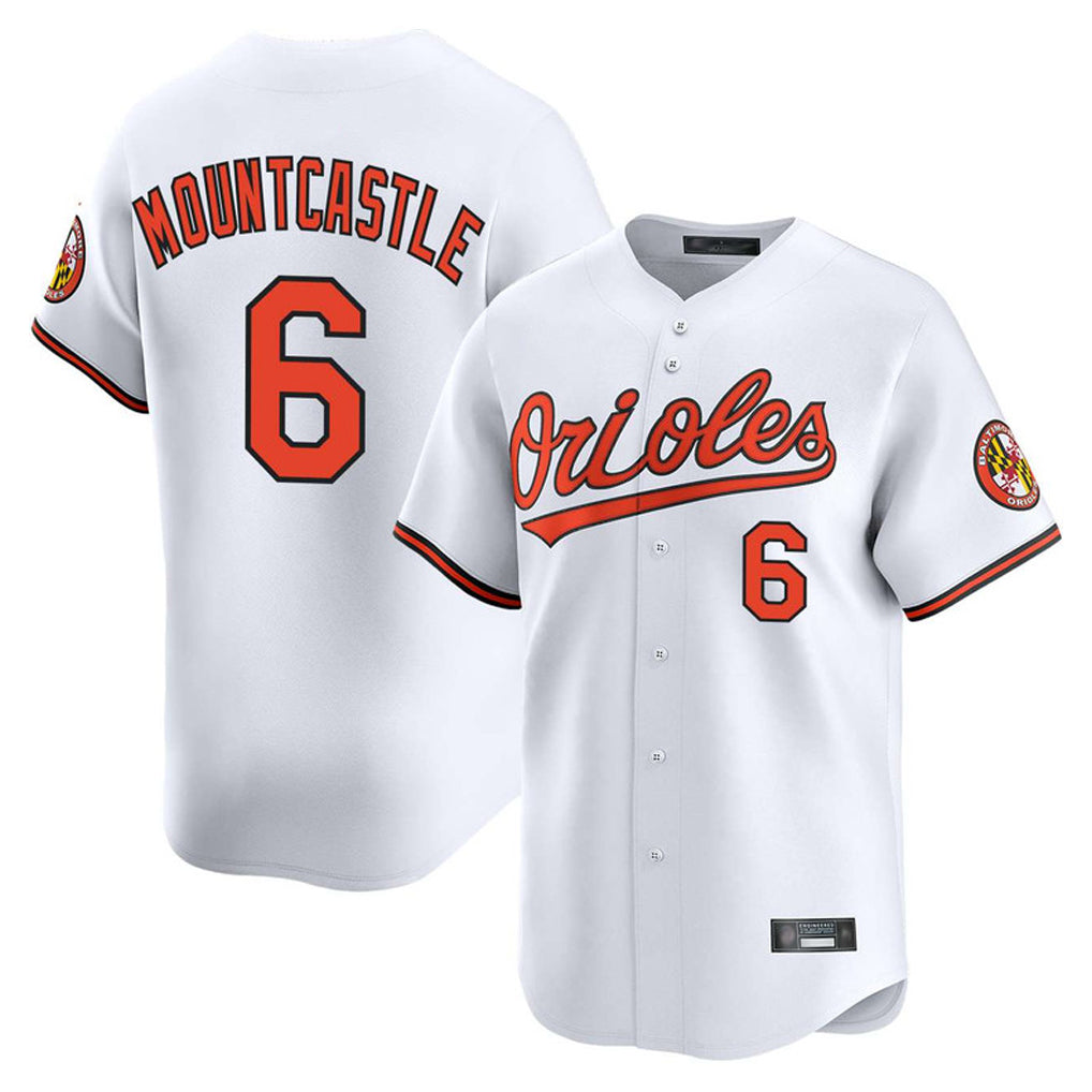 Friene B.Orioles #6 Ryan Mountcastle Player White Limited Home Game Stitched Jerseys