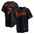 Friene B.Orioles #7 Jackson Holliday Player Black Home Game Stitched Jerseys