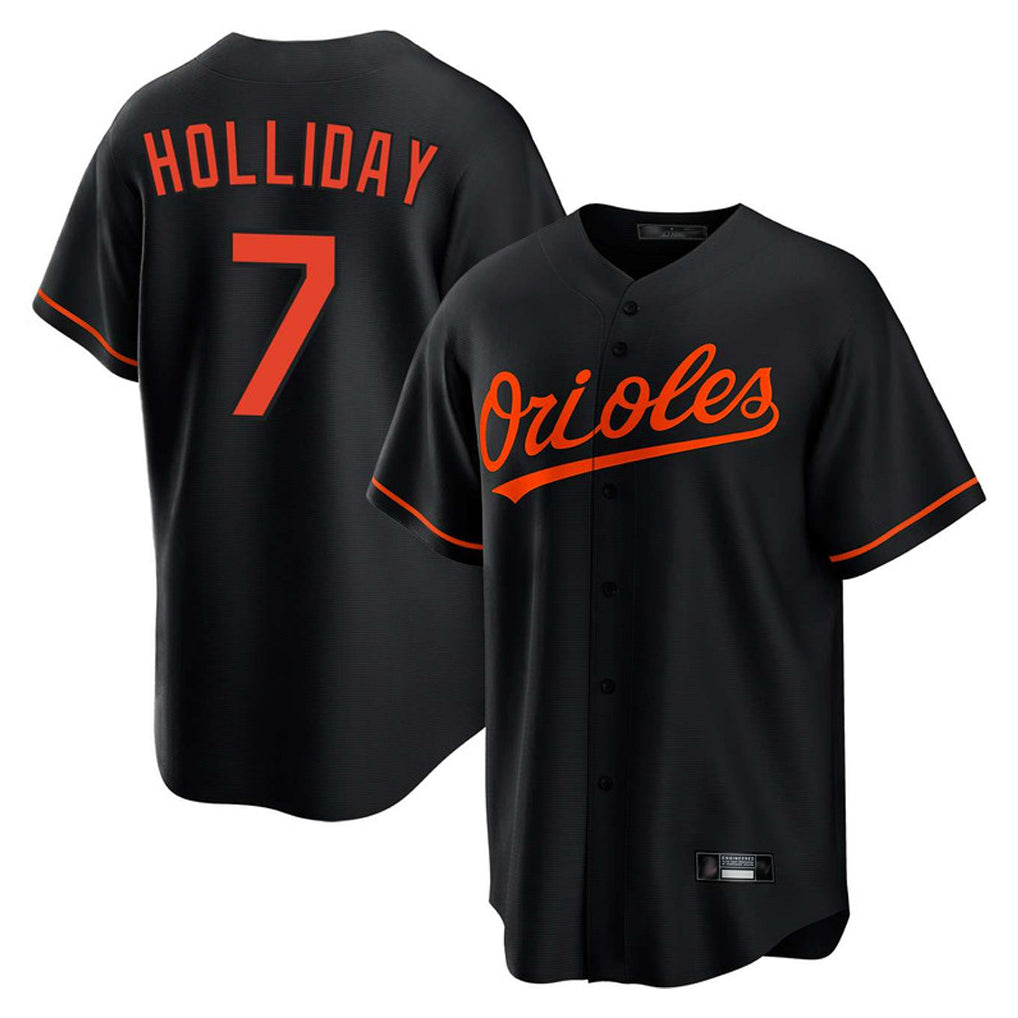 Friene B.Orioles #7 Jackson Holliday Player Black Home Game Stitched Jerseys
