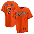 Friene B.Orioles #7 Jackson Holliday Player Orange Home Game Stitched Jerseys
