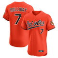 Friene B.Orioles #7 Jackson Holliday Player Orange Limited Elite Home Game Stitched Jerseys