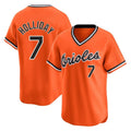Friene B.Orioles #7 Jackson Holliday Player Orange T-shirt Limited Home Game Stitched Jerseys