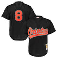 Friene B.Orioles #8 Cal Ripken Player Black Mitchell & Ness 1997 Cooperstown Mesh Game Stitched Jerseys