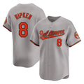 Friene B.Orioles #8 Cal Ripken Player Gray Limited Home Game Stitched Jerseys