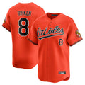 Friene B.Orioles #8 Cal Ripken Player Orange Limited Home Game Stitched Jerseys