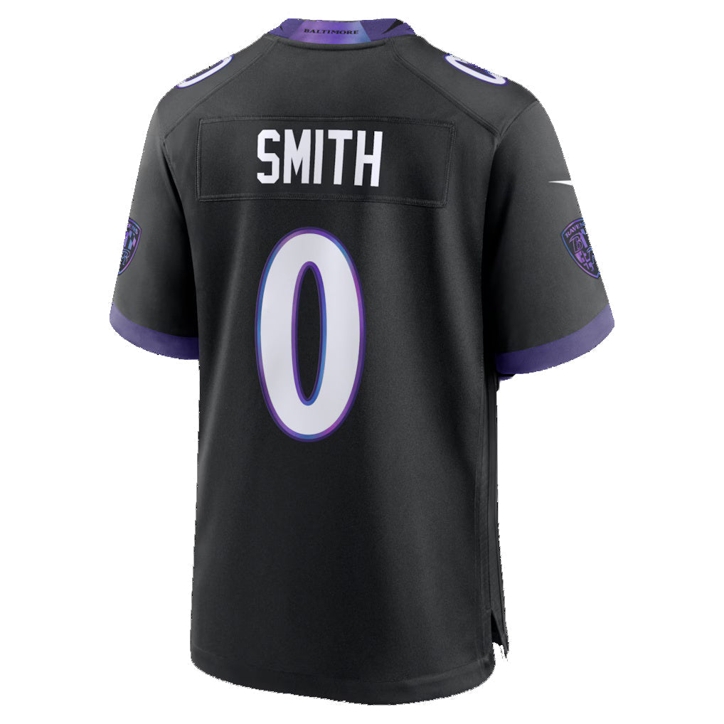 Friene B.Ravens #0 Roquan Smith Black Alternate Game Stitched Jerseys