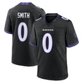 Friene B.Ravens #0 Roquan Smith Player Black Home Game Stitched Jerseys