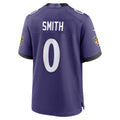 Friene B.Ravens #0 Roquan Smith Purple Team Game Stitched Jerseys