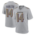 Friene B.Ravens #14 Kyle Hamilton Player Gray Replica Limited Stitched Jerseys