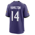 Friene B.Ravens #14 Kyle Hamilton Purple Team Game Stitched Jerseys
