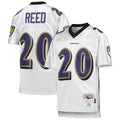 Friene B.Ravens #20 Ed Reed Player White Mitchell & Ness Platinum Legacy Limtied Football Jerseys
