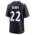 Friene B.Ravens #22 Derrick Henry Black Game Stitched Jerseys