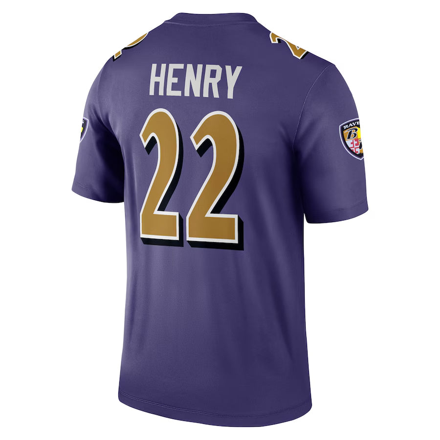 Friene B.Ravens #22 Derrick Henry Player Purple Legend Performance Stitched Jerseys
