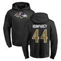 Friene B.Ravens #44 Marlon Humphrey Player Black Pullover Hoodie Stitched Jerseys