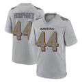 Friene B.Ravens #44 Marlon Humphrey Player Gray Replica Limited Stitched Jerseys
