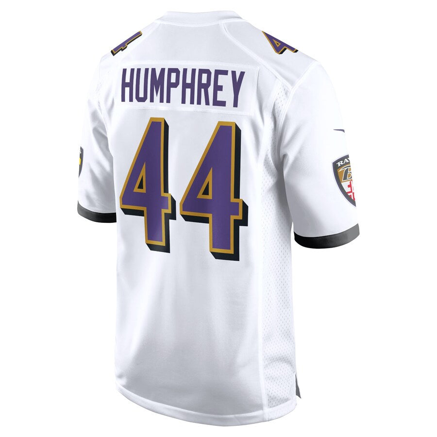 Friene B.Ravens #44 Marlon Humphrey Player White Alternate Home Game Stitched Jerseys
