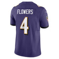 Friene B.Ravens #4 Zay Flowers Player Purple Vapor F.U.S.E. Limited Home Game Stitched Jerseys