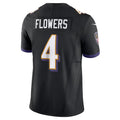 Friene B.Ravens #4 Zay Flowers Player Vapor F.U.S.E. Limited Black Stitched Jerseys