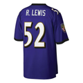 Friene B.Ravens #52 Ray Lewis Mitchell & Ness Purple Big & Tall 2000 Retired Player Replica Puhic Stitched Jerseys