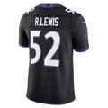 Friene B.Ravens #52 Ray Lewis Black Alternate Vapor F.U.S.E. Stitched Retired Player Limited Jerseys