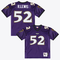 Friene B.Ravens #52 Ray Lewis Mitchell & Ness Purple 1996 Authentic Throwback Stitched Jerseys